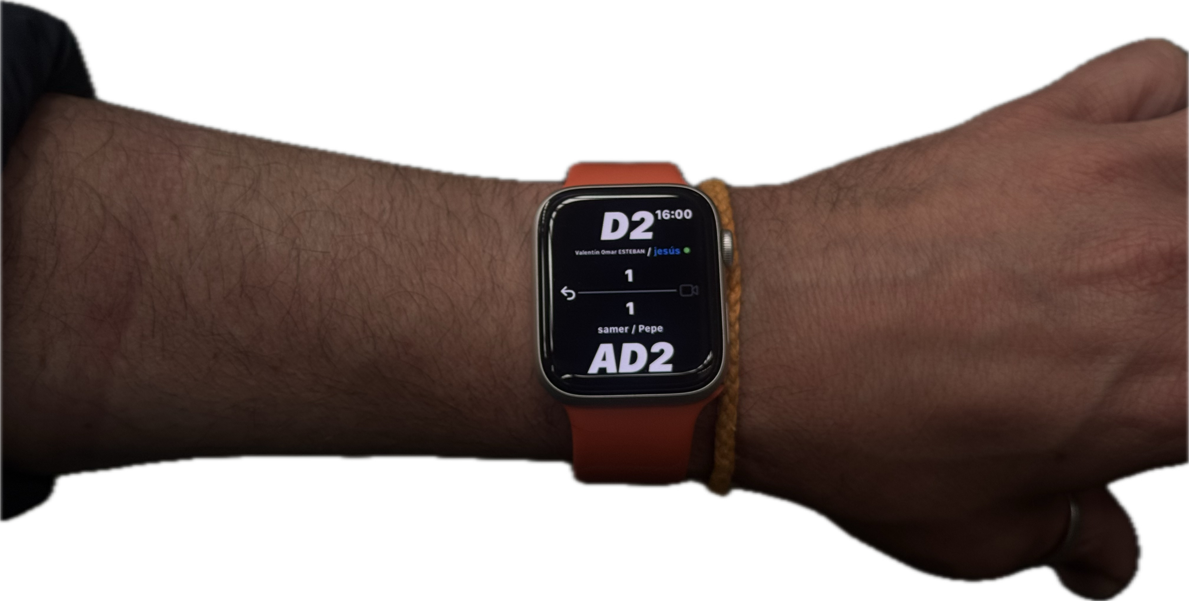 App tantear partido Paddeo en smartwatch